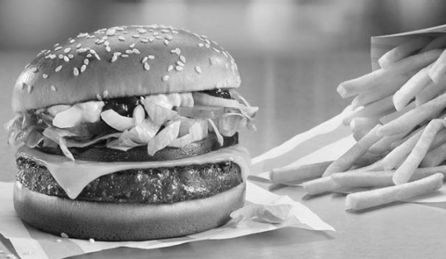 Burger and fries