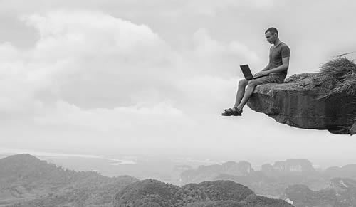 On a cliff edge
